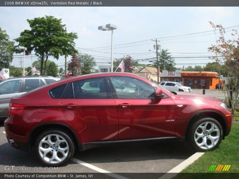 Vermilion Red Metallic / Black 2008 BMW X6 xDrive35i