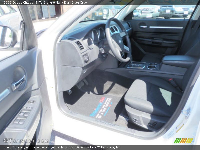 Stone White / Dark Slate Gray 2009 Dodge Charger SXT