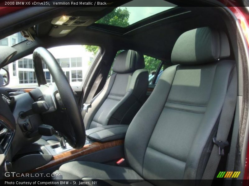 Vermilion Red Metallic / Black 2008 BMW X6 xDrive35i