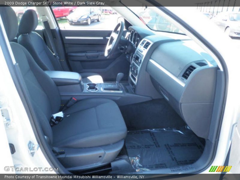 Stone White / Dark Slate Gray 2009 Dodge Charger SXT