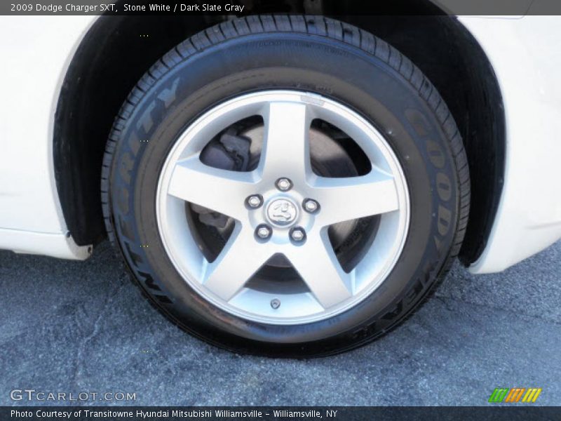 Stone White / Dark Slate Gray 2009 Dodge Charger SXT