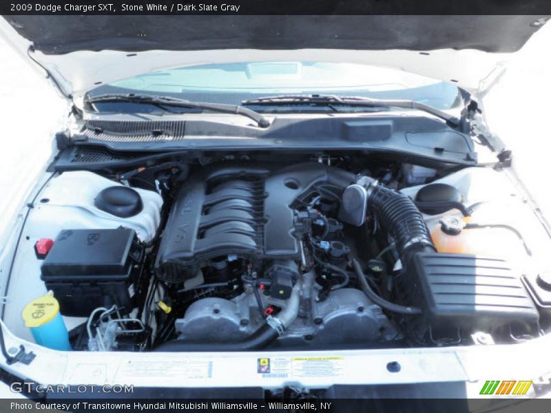 Stone White / Dark Slate Gray 2009 Dodge Charger SXT