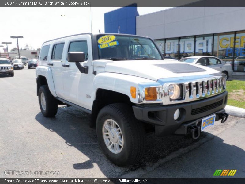 Birch White / Ebony Black 2007 Hummer H3 X