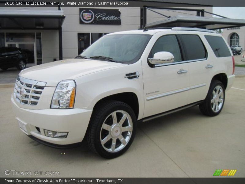 White Diamond / Cashmere/Cocoa 2010 Cadillac Escalade Premium