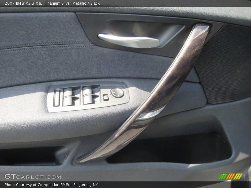 Titanium Silver Metallic / Black 2007 BMW X3 3.0si
