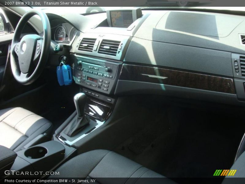 Titanium Silver Metallic / Black 2007 BMW X3 3.0si