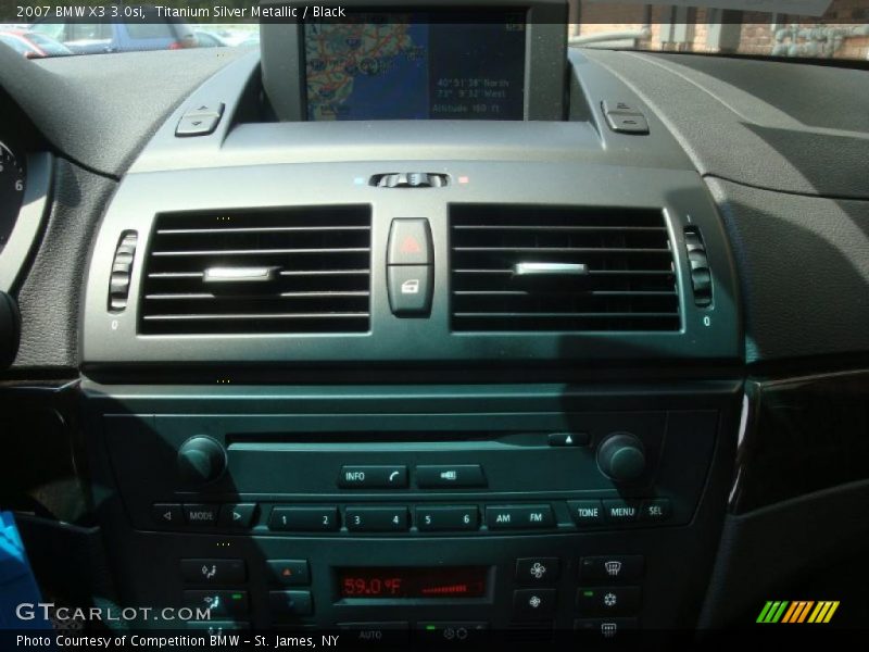 Titanium Silver Metallic / Black 2007 BMW X3 3.0si