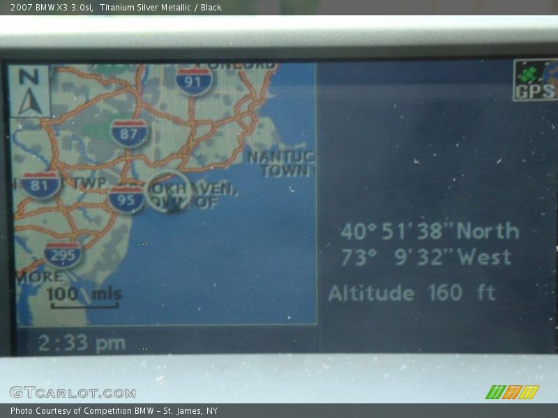 Titanium Silver Metallic / Black 2007 BMW X3 3.0si