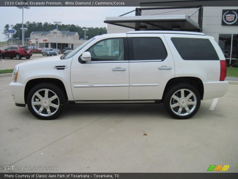 White Diamond / Cashmere/Cocoa 2010 Cadillac Escalade Premium