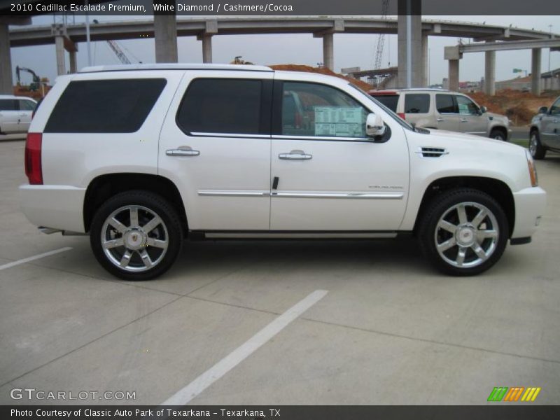 White Diamond / Cashmere/Cocoa 2010 Cadillac Escalade Premium