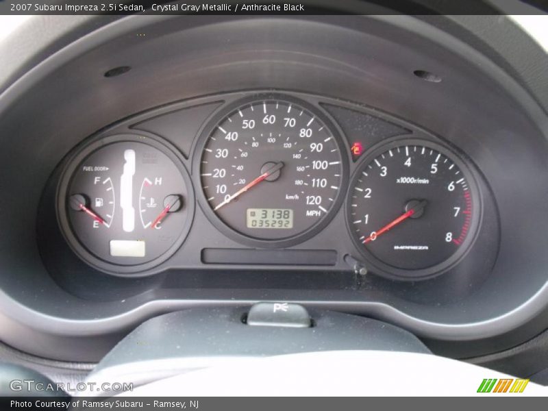 Crystal Gray Metallic / Anthracite Black 2007 Subaru Impreza 2.5i Sedan