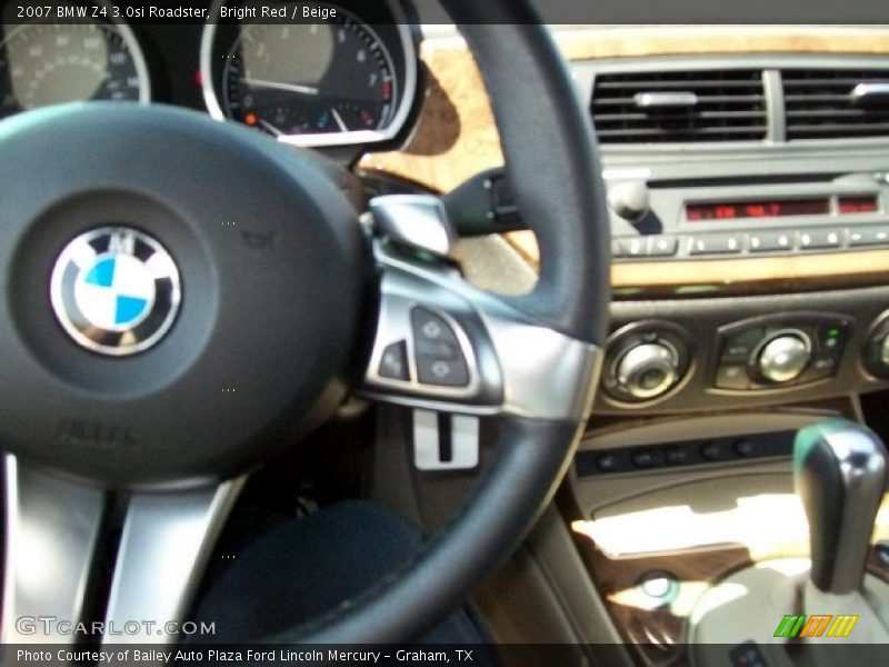 Bright Red / Beige 2007 BMW Z4 3.0si Roadster
