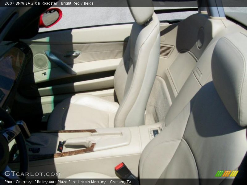 Bright Red / Beige 2007 BMW Z4 3.0si Roadster