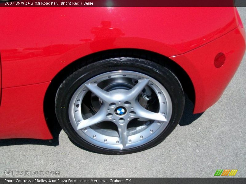 Bright Red / Beige 2007 BMW Z4 3.0si Roadster