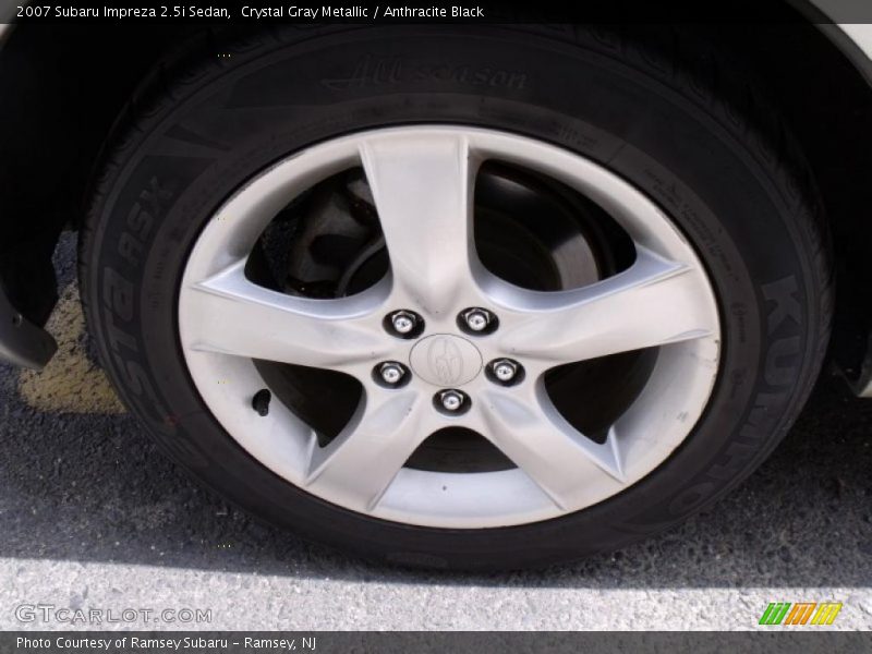 Crystal Gray Metallic / Anthracite Black 2007 Subaru Impreza 2.5i Sedan