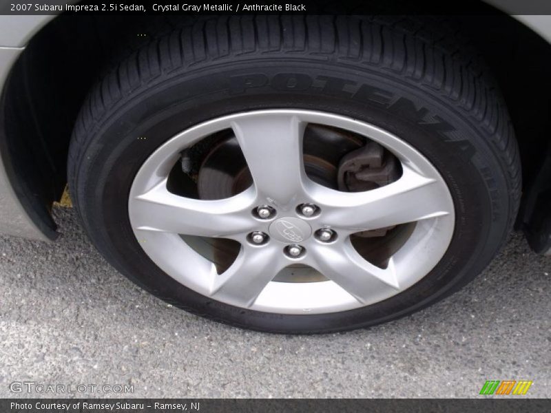 Crystal Gray Metallic / Anthracite Black 2007 Subaru Impreza 2.5i Sedan