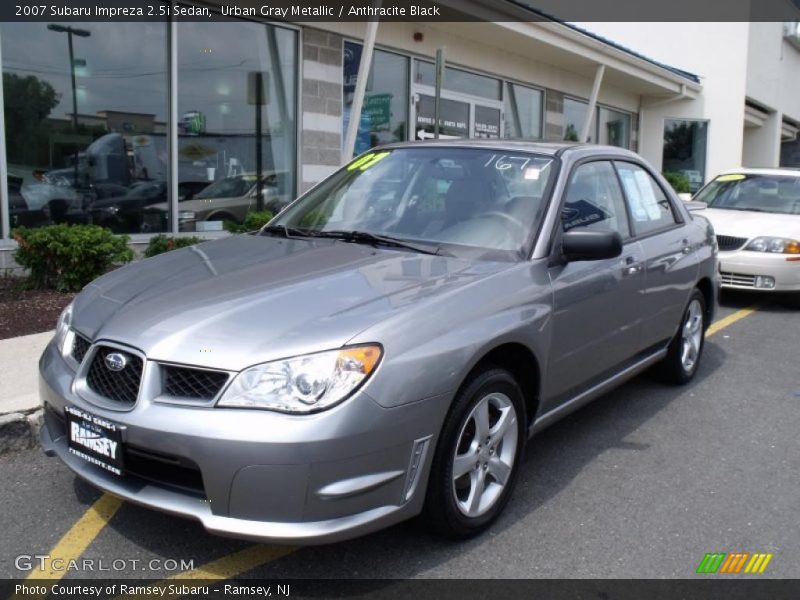 Urban Gray Metallic / Anthracite Black 2007 Subaru Impreza 2.5i Sedan