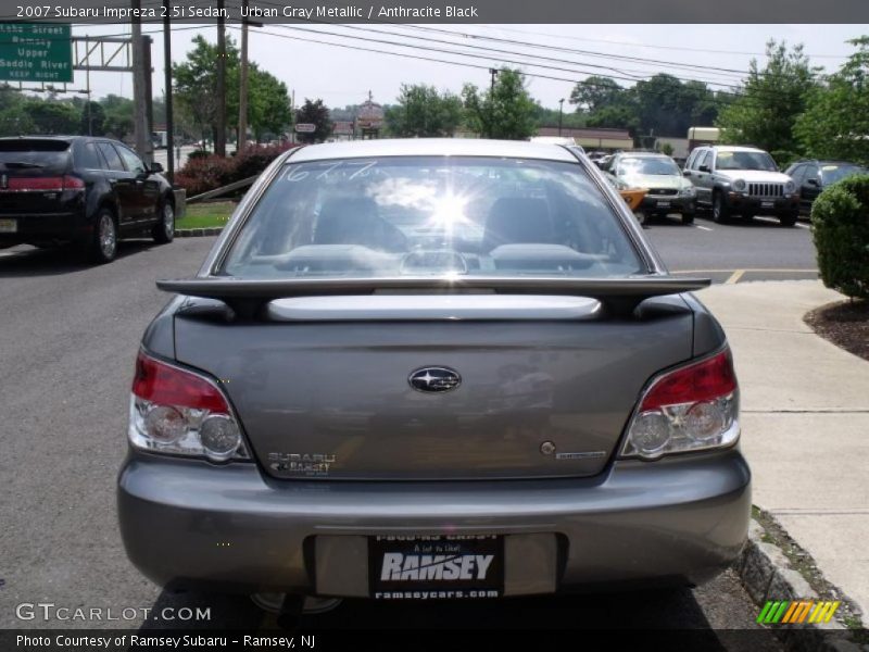 Urban Gray Metallic / Anthracite Black 2007 Subaru Impreza 2.5i Sedan