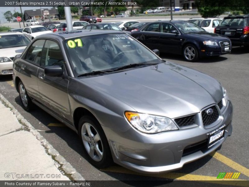 Urban Gray Metallic / Anthracite Black 2007 Subaru Impreza 2.5i Sedan