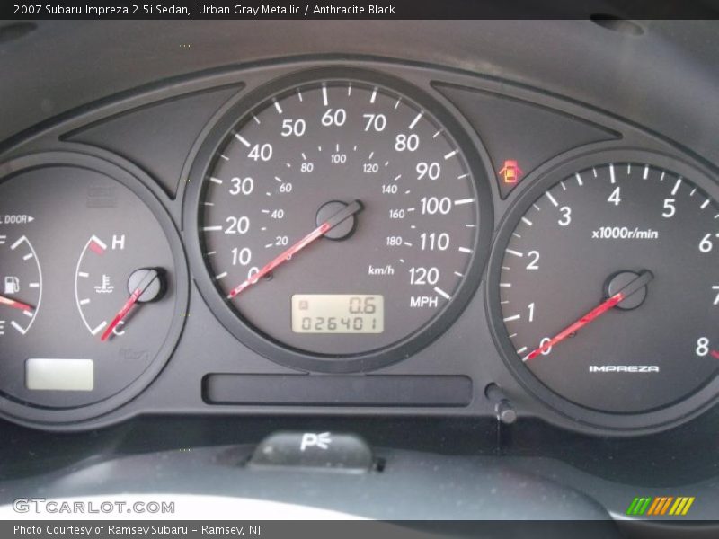 Urban Gray Metallic / Anthracite Black 2007 Subaru Impreza 2.5i Sedan