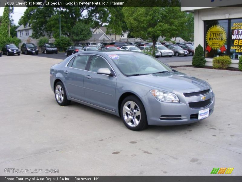 Golden Pewter Metallic / Titanium 2009 Chevrolet Malibu LT Sedan