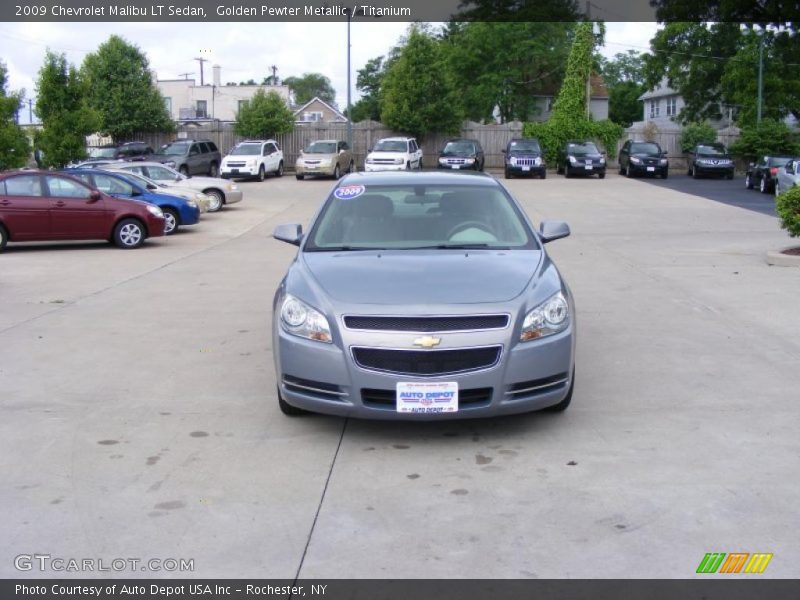 Golden Pewter Metallic / Titanium 2009 Chevrolet Malibu LT Sedan