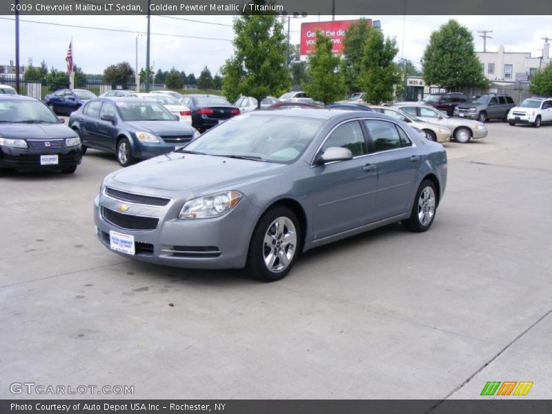 Golden Pewter Metallic / Titanium 2009 Chevrolet Malibu LT Sedan