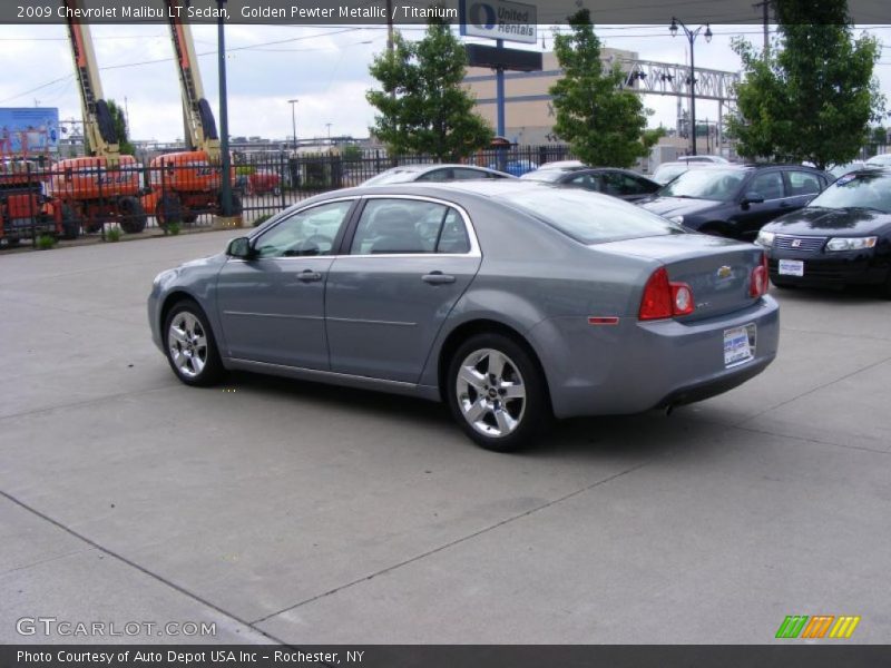 Golden Pewter Metallic / Titanium 2009 Chevrolet Malibu LT Sedan