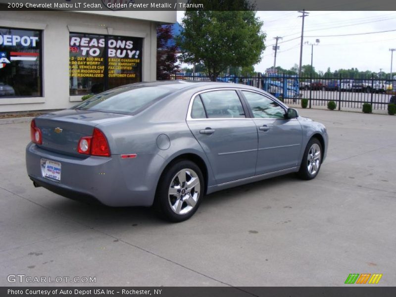 Golden Pewter Metallic / Titanium 2009 Chevrolet Malibu LT Sedan