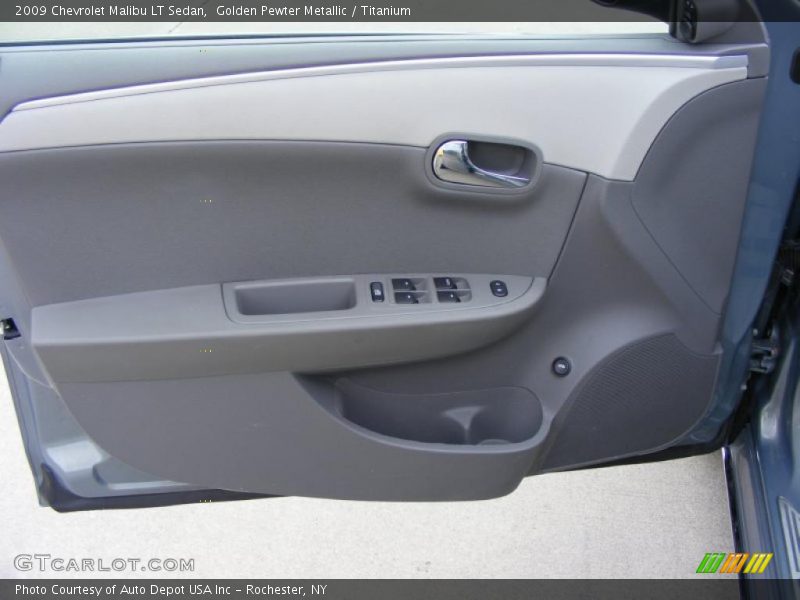 Golden Pewter Metallic / Titanium 2009 Chevrolet Malibu LT Sedan
