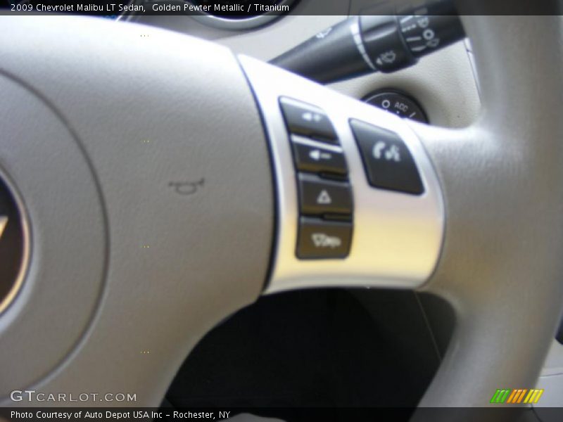 Golden Pewter Metallic / Titanium 2009 Chevrolet Malibu LT Sedan