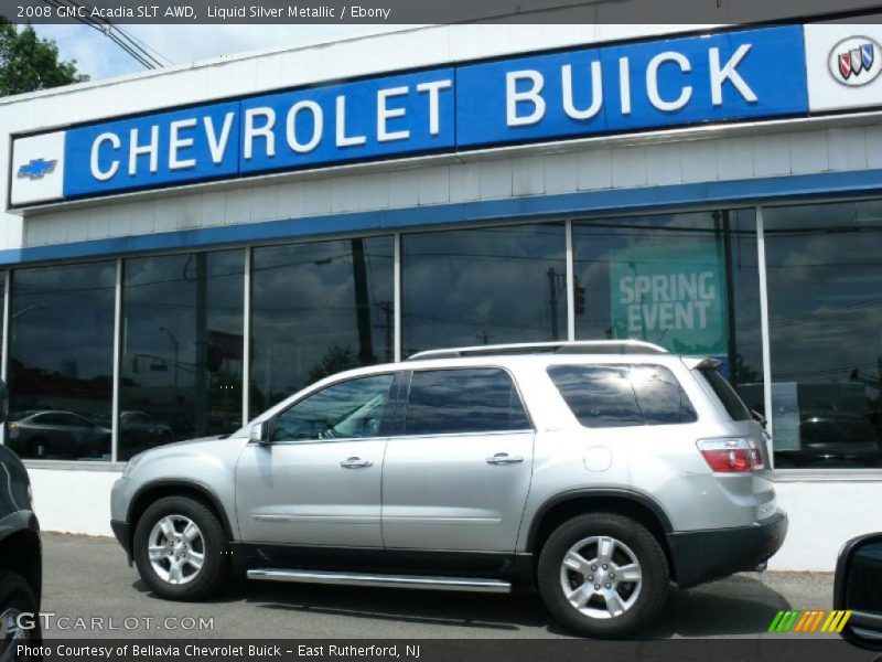 Liquid Silver Metallic / Ebony 2008 GMC Acadia SLT AWD