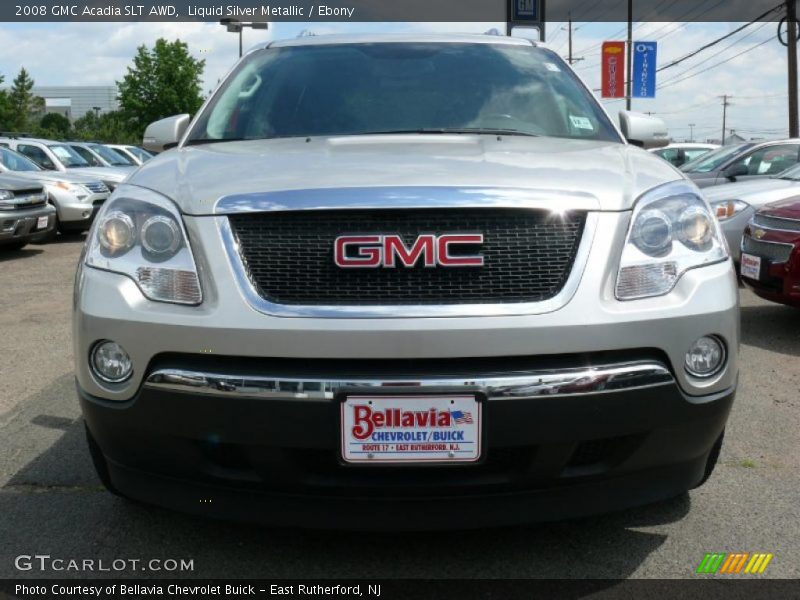 Liquid Silver Metallic / Ebony 2008 GMC Acadia SLT AWD