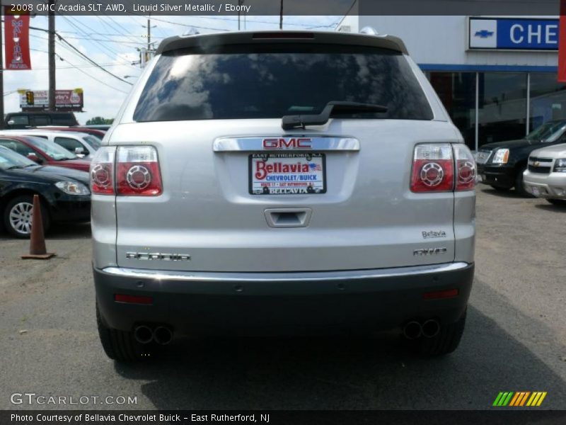 Liquid Silver Metallic / Ebony 2008 GMC Acadia SLT AWD