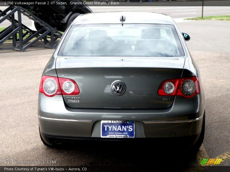 Granite Green Metallic / Black 2006 Volkswagen Passat 2.0T Sedan