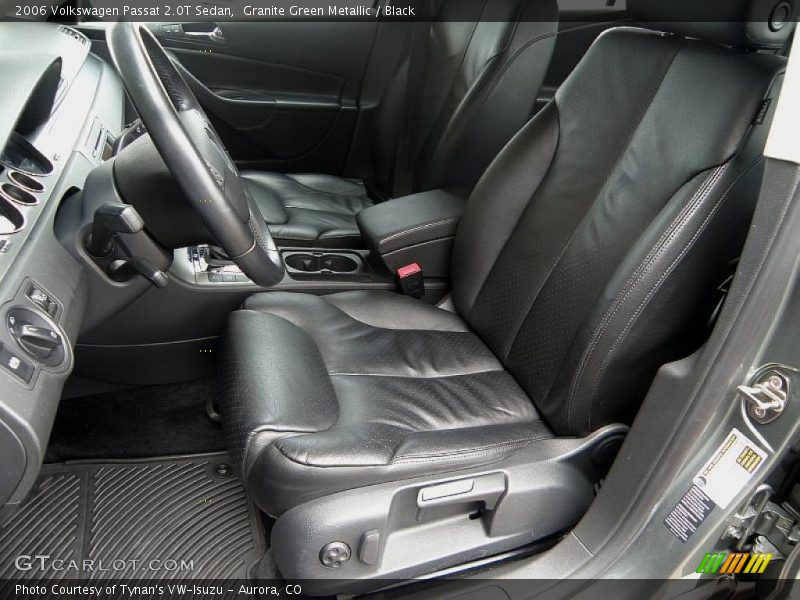 Granite Green Metallic / Black 2006 Volkswagen Passat 2.0T Sedan