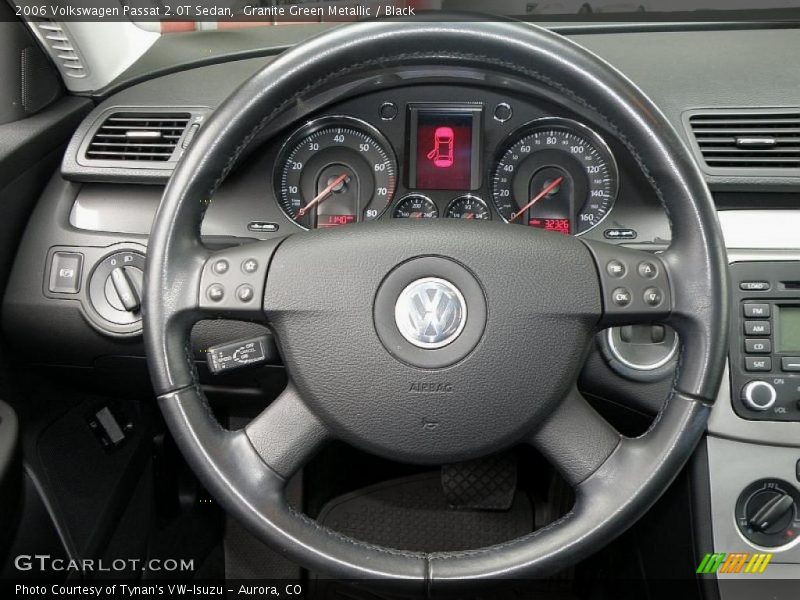 Granite Green Metallic / Black 2006 Volkswagen Passat 2.0T Sedan