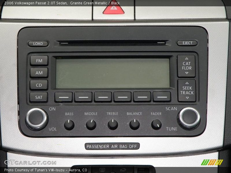 Granite Green Metallic / Black 2006 Volkswagen Passat 2.0T Sedan