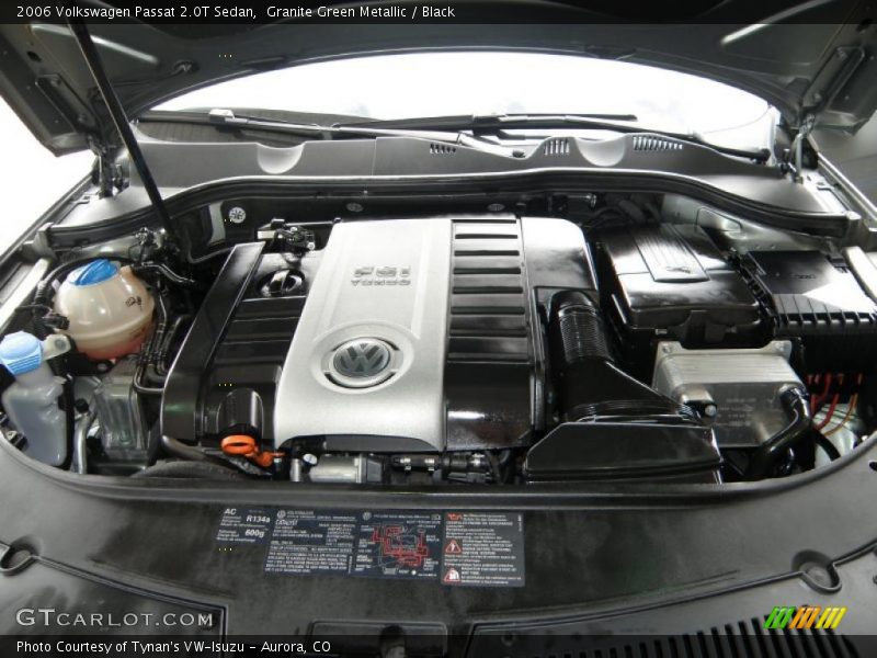 Granite Green Metallic / Black 2006 Volkswagen Passat 2.0T Sedan
