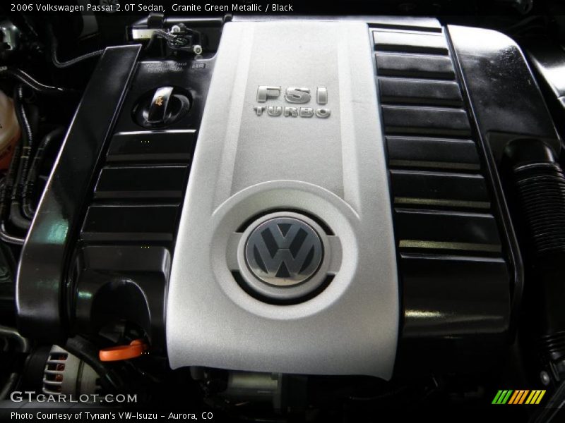 Granite Green Metallic / Black 2006 Volkswagen Passat 2.0T Sedan