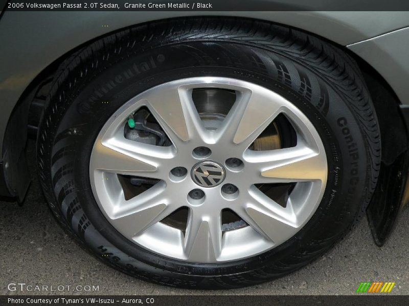 Granite Green Metallic / Black 2006 Volkswagen Passat 2.0T Sedan