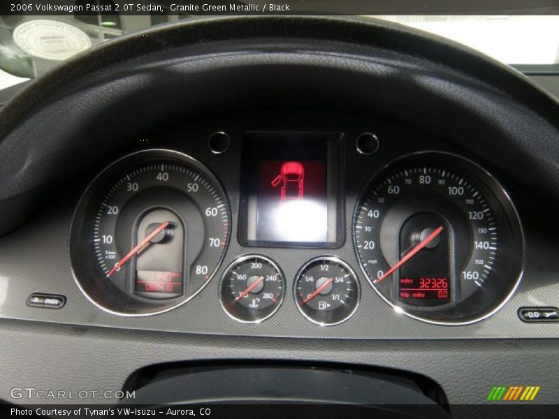 Granite Green Metallic / Black 2006 Volkswagen Passat 2.0T Sedan
