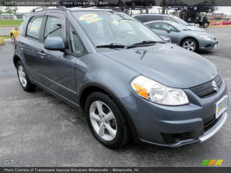 Azure Grey Metallic / Black 2008 Suzuki SX4 Crossover AWD