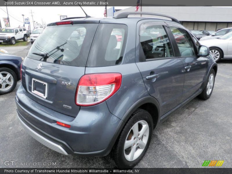 Azure Grey Metallic / Black 2008 Suzuki SX4 Crossover AWD