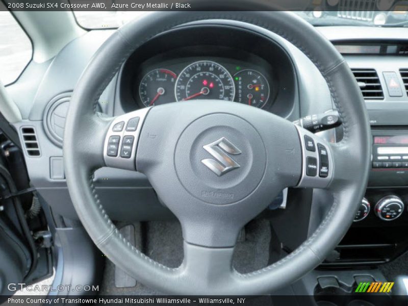 Azure Grey Metallic / Black 2008 Suzuki SX4 Crossover AWD