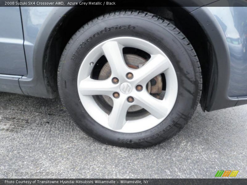 Azure Grey Metallic / Black 2008 Suzuki SX4 Crossover AWD