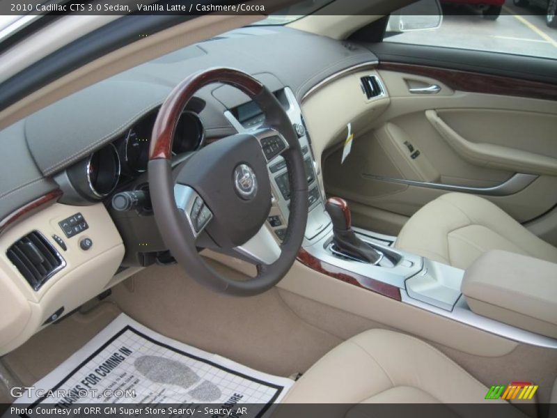 Vanilla Latte / Cashmere/Cocoa 2010 Cadillac CTS 3.0 Sedan