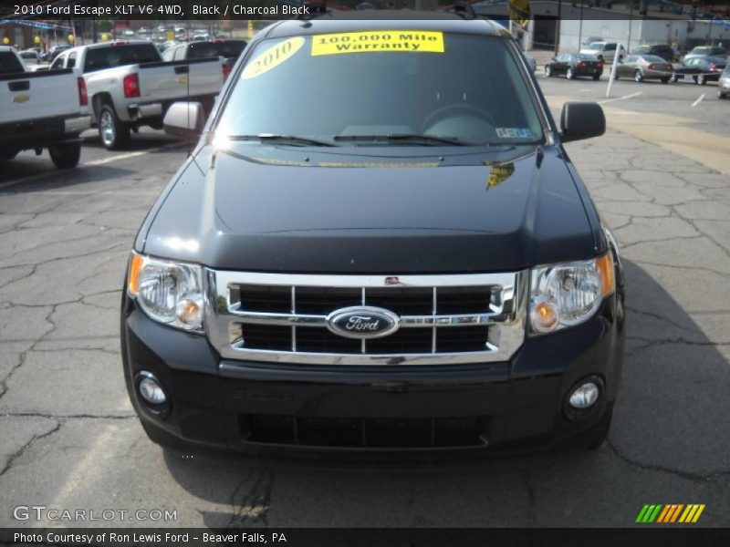 Black / Charcoal Black 2010 Ford Escape XLT V6 4WD