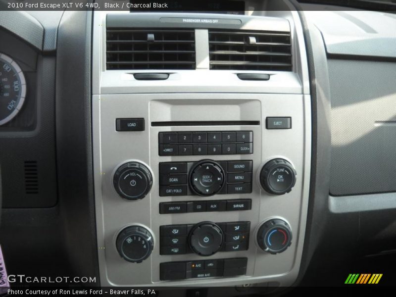 Black / Charcoal Black 2010 Ford Escape XLT V6 4WD