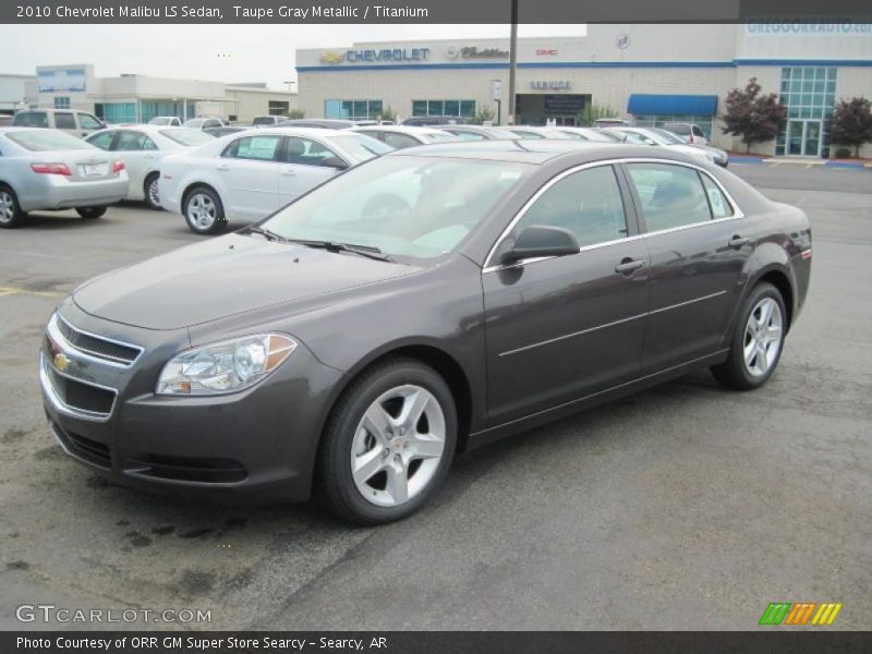 Taupe Gray Metallic / Titanium 2010 Chevrolet Malibu LS Sedan